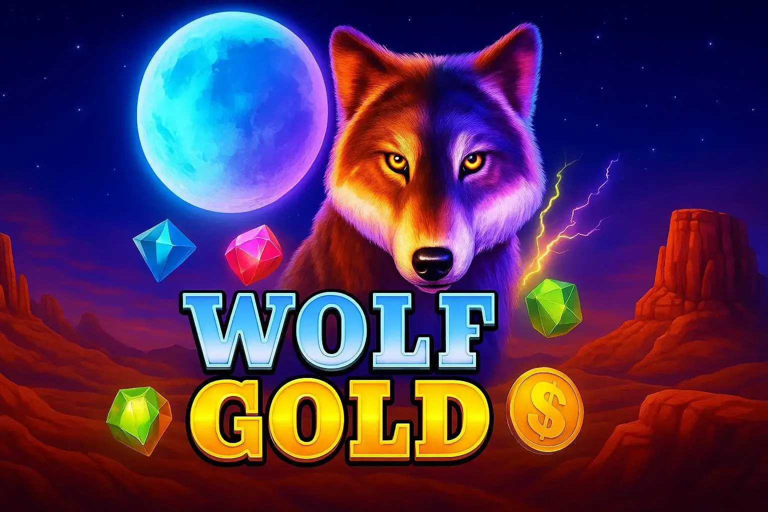 Wolf Gold slot with money respin and three jackpots